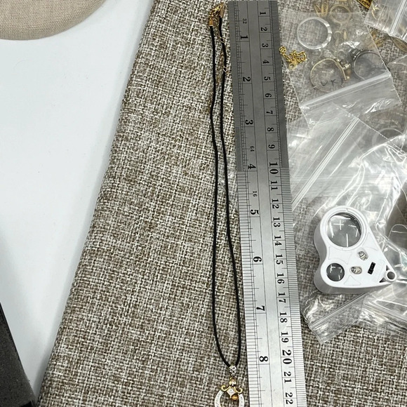 Technibond 18K Gold-Bonded Matching Set: Necklace (16-18”), Earrings & Ring - Picture 14 of 15